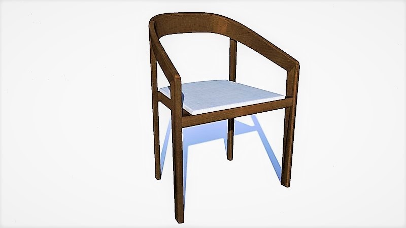 Chair with backrest
